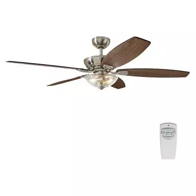 (PARTS ONLY) HDC Connor 54 In. LED Brushed Nickel Ceiling Fan Light Kit • $5.99