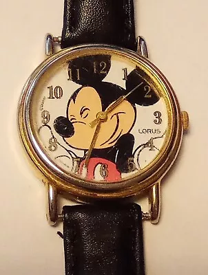 Disney's Mickey Mouse Lorus Logo Watch Great For Any Collection! • $9