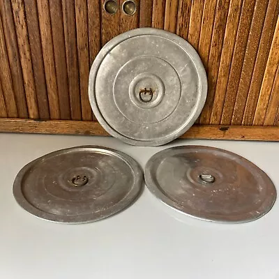 Vintage Pure Aluminum Replacement Pot Lid/ Flat Covers 7-1/2” 8” & 8-1/2” • $24