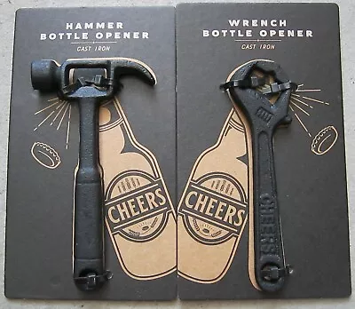 Bell & Curfew Cast Iron Hammer & Wrench Beer/soda Bottle Openers Lot Of 2 New! • $19.95