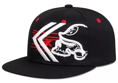 Metal Mulisha Hat Black Flat Bill SnapBack Black White Red ONE SIZE  • $15