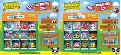 4 X BOXED MOSHI MONSTERS MOSHLING ZOO EACH WITH ULTRA RARE MOSHLING BNIB GIFT! • £19.99