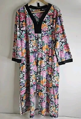 Miss Elaine Relax Robe Front Zip Size XL Soft Long House Coat Cold Winter Nights • $27.99