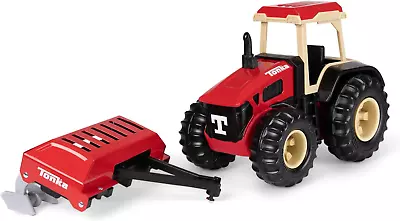 TONKA Steel Classic Farm Tractor & Plow - Frustration Free Packaging Exclusive • $117.28