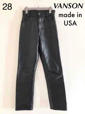 Vanson Authentic Leather Pants Size 28 Used From Japan • $273.78