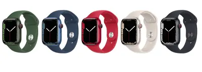 $349.99 • Buy Apple Watch Series 7 45mm GPS + Cellular. Midnight Green Blue Red Starlight. New