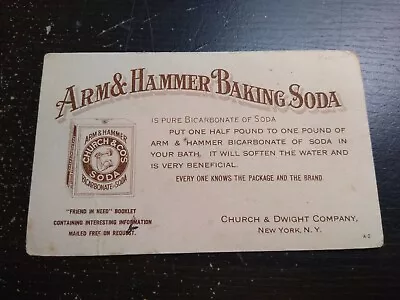 Arm And Hammer Baking Soda Church And Dwight Co. Vintage Advertising Ink Blotter • $21.50