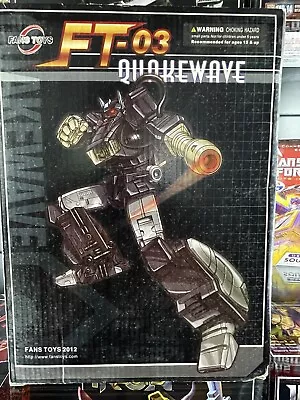 2012 Toy Dojo Special Edition FT-03 Quakewave Gray Shockwave - New Opened Box • $649