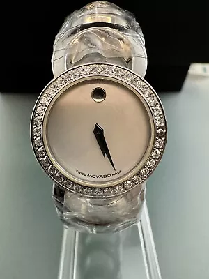 Movado Ladies Watch 25mm Stainless Steel Diamonds 84 E4 1834 S • $599