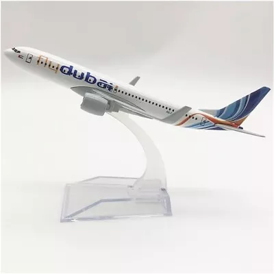 16cm B737 Boeing Fly Dubai Metal Aircraft Plane Model Gift UK • £10.50