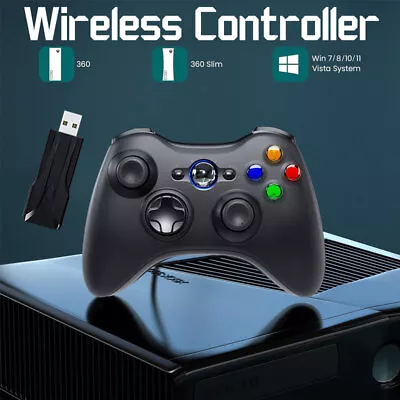 Wireless Game Controller Gamepad For Xbox 360 / Slim Console Joypad Win 10 11 • $29.99