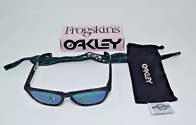 Brand New Oakley Frogskins Staple Matte Black Tortoise W/ Prizm Jade OO9013-K855 • $230