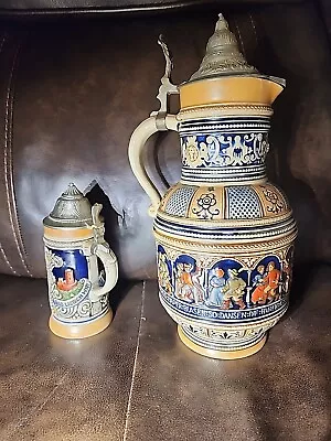 Vintage Gerz Beer Stein Round Ceramic Germany  • $5.50