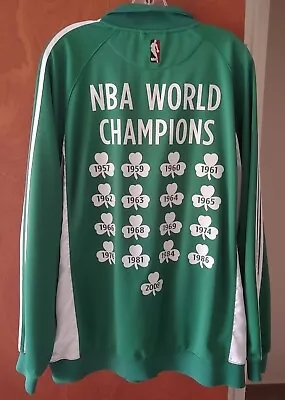 Boston Celtics NBA 17x Champions Warm Up Jacket XL Limited Edition EXC Cond Rare • $99.99