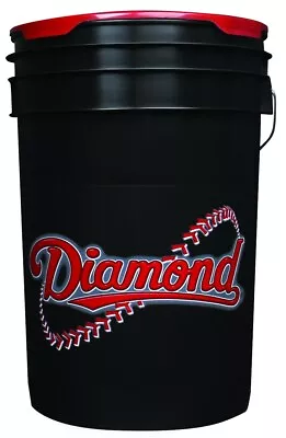 Diamond Sports 6 Gallon Black Bucket With Padded Lid - Model BKT B • $49.95