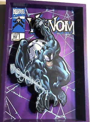 Marvel Venom Pop Creations 3D Wooden Wall Frame Comic Poster Framed  11.5 X 8  • $19.99