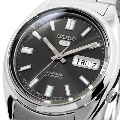 SEIKO 5 SNXS79 SNXS79J1 21 Jewels Automatic Japan Made 30m WR Box  ! • $154.99