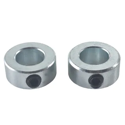 2PK 5/8  Bore Solid Steel Zinc Plated Shaft Collars Set Screw Style • $6.99