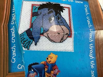 Mini Disney Winter Eeyore Face Design Cross Stitch Chart Only / D • £0.99