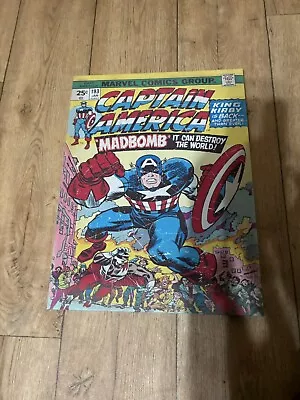 Captain America Madbomb Art Classic Marvel Comic Covers Picture Canvas • £9.99