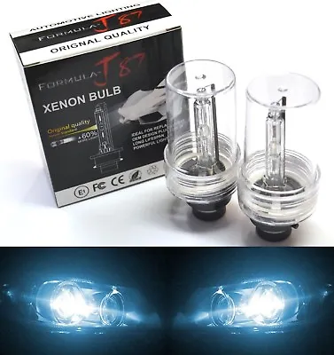 HID Xenon D2S Two Bulbs Head Light 8000K Icy Blue Bi-Xenon Replacement Low Beam • $20.90