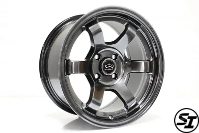 Rota Grid Concave Wheels Hyper Black 15x8 4x100 +20 Offset For Ek Eg Civic Miata • $760