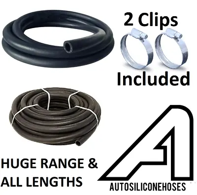 Flexible Rubber Car Heater Radiator Coolant Hose Pipe SAEJ20R3 2 Hose Clips • £5.58