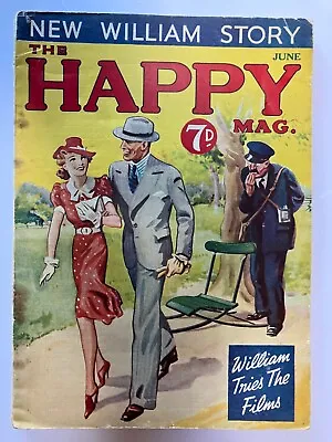 £20 • Buy Happy Mag , June 1939 , No. 205 , Crompton , Just William , Newnes