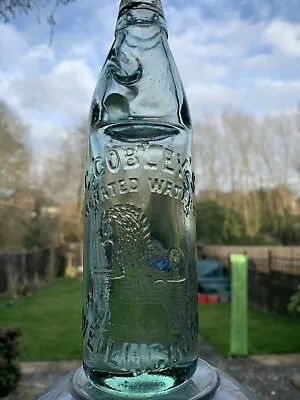 10oz Cobley's Wellingborough Lion Pictorial Victorian Codd Bottle C1890's  • £6