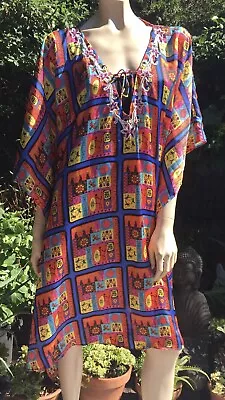 Kaftan Plus Size Generous One Size Indian Gujarati Hand Beading FREE DELIVERY! • $40