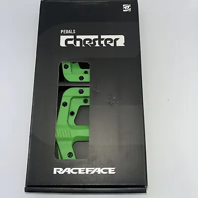 Chester Pedals - RaceFace Chester Pedals - Platform Composite 9/16  Green - • $27.99