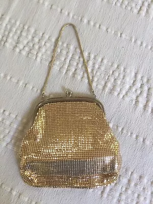 Authentic Vintage Glomesh Gold Mesh Purse Bag Handbag 🌻 • $65
