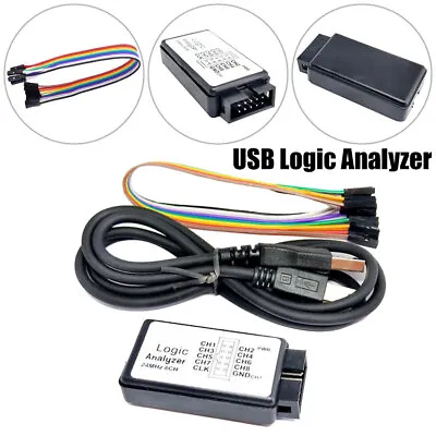 For MCU ARM FPGA 24MHz 8 Channel USB Logic Analyzer 8 CH Logic Analyzer Tool New • £11.87