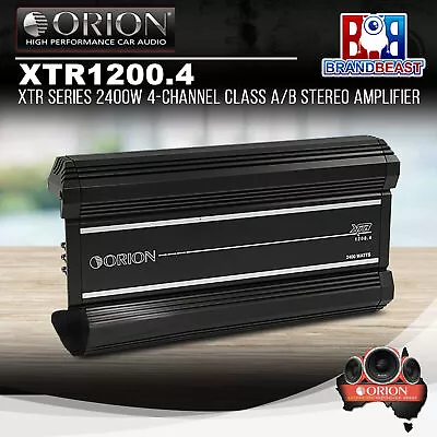 Orion XTR1200.4 XTR Series 2400W 4-Channel Class A/B Stereo Amplifier • $945