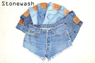 £14.95 • Buy Vintage Womens Levis Denim High Waisted Shorts Jeans Hotpants All Sizes Cut Offs