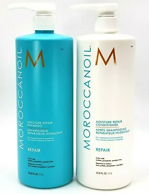 Moroccanoil Moisture Repair Shampoo And Conditioner33.8 Oz / Liter Duo • $105