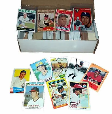 MLB Vintage Baseball Card Starter Set W/ 500 Cards Incl. 1950s-60s-70s-80s • $59.95