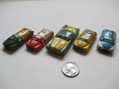 5 Vintage Tin Litho NYC Watering Truck Fire Lance Car Coal Wood & Gas Trucks • $34.99