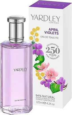 Yardley London  April Violets Eau De Toilette 125ml EDT Spray - Brand New • £13.88