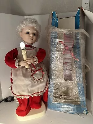 VINTAGE Santa's Best Christmas Animated Mrs. Claus Figure TESTED + ORIGINAL BOX • $40.45