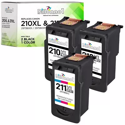 3PK PG 210XL CL 211XL Ink For Canon PIXMA MP495 MX320 MX330 MX340 MX350 MX360 • $39.95