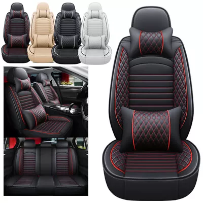 For Chevrolet Malibu Car Seat Covers Luxury Leather 5-Seats Full Set Cushion Pad • $89.99