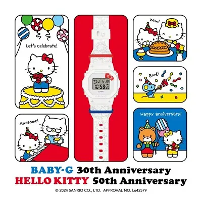 Baby-G X Hello Kitty 50th Anniversary Limited Edition Ladies Watch BGD-565KT-7 • $279