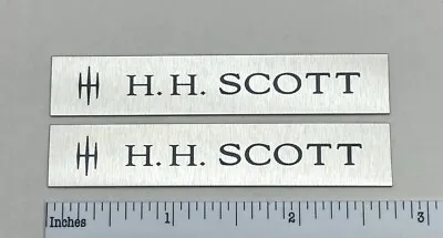 $9.95 • Buy HH Scott Speaker Amplifier Badge Logo Emblem Custom Aluminum Pair 