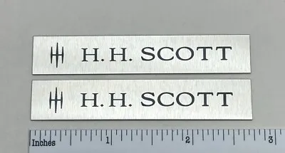 HH Scott Speaker Amplifier Badge Logo Emblem Custom Aluminum Pair  • $9.95