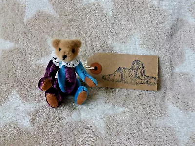 Miniature  Handmade Artist Bear 8cms Tall.    Itsy Bitsy   Is A OOAK  Bear • £6