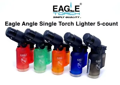 Eagle Torch Mini-Angle Torch Lighter Windproof Refillable Lighter 5-Count  • $9.99