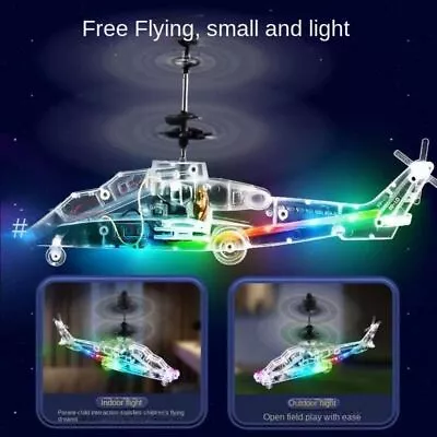 Red Blue Induction Toy Plastic Flying Toys Mini RC Plane  Boys Girls • $16.39