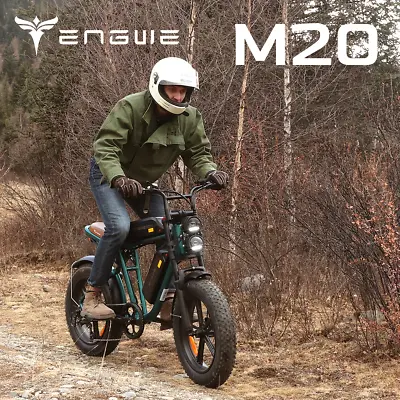ENGWE M20 Electric Bike Shimano Dual Suspension Long Range Mountain E-Bike BLACK • $1979