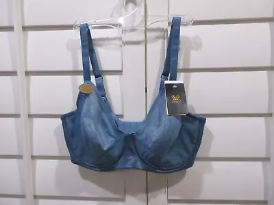 Wacoal Blue Elevated Allure Underwire Bra 855336 34 DD Nwt $70 • $29.99